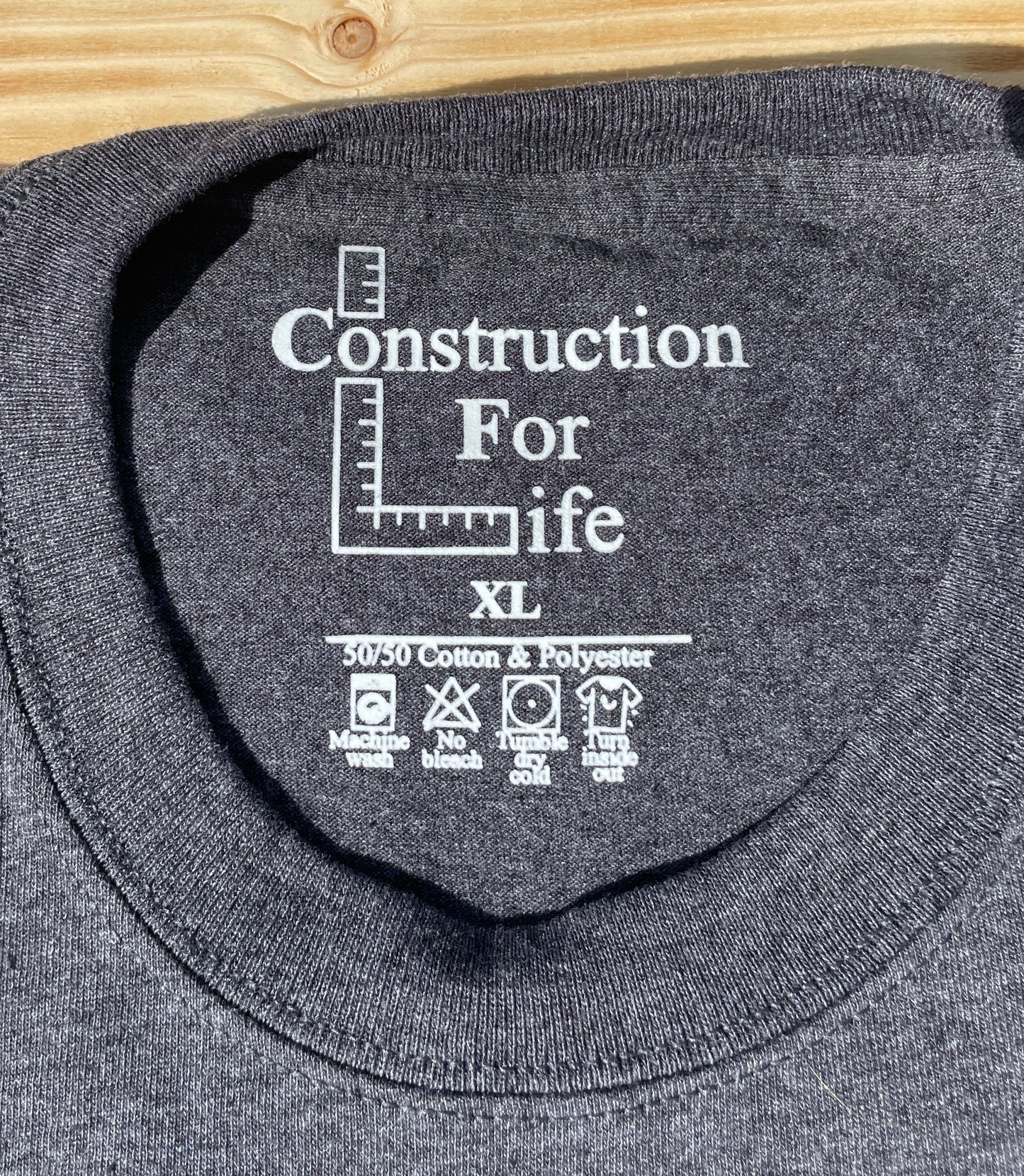 Construction For Life Logo Tshirt