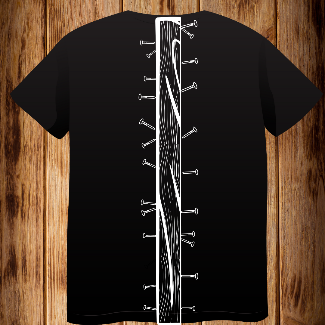 Board and Nails as Spine T-shirt